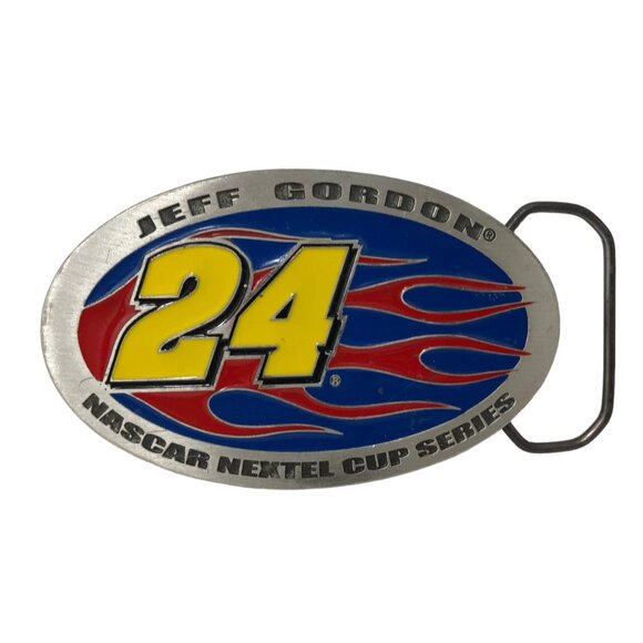 Jeff Gordon Buckle Authentic #24 Nascar Nextel Cup Series Pure Pewter - Picture 1 of 2